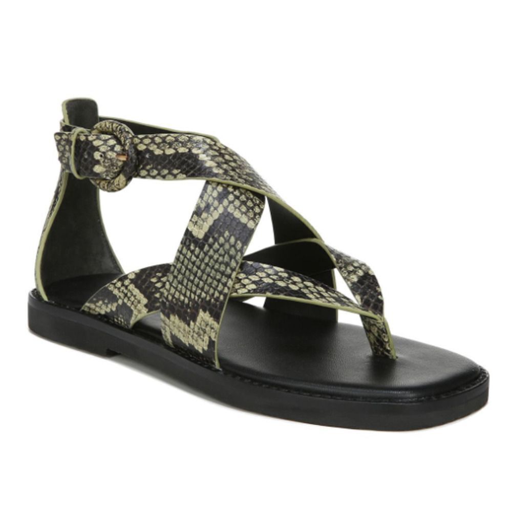 Vince Women's Morris Strappy Flat Leather Sandals SZ 7.5